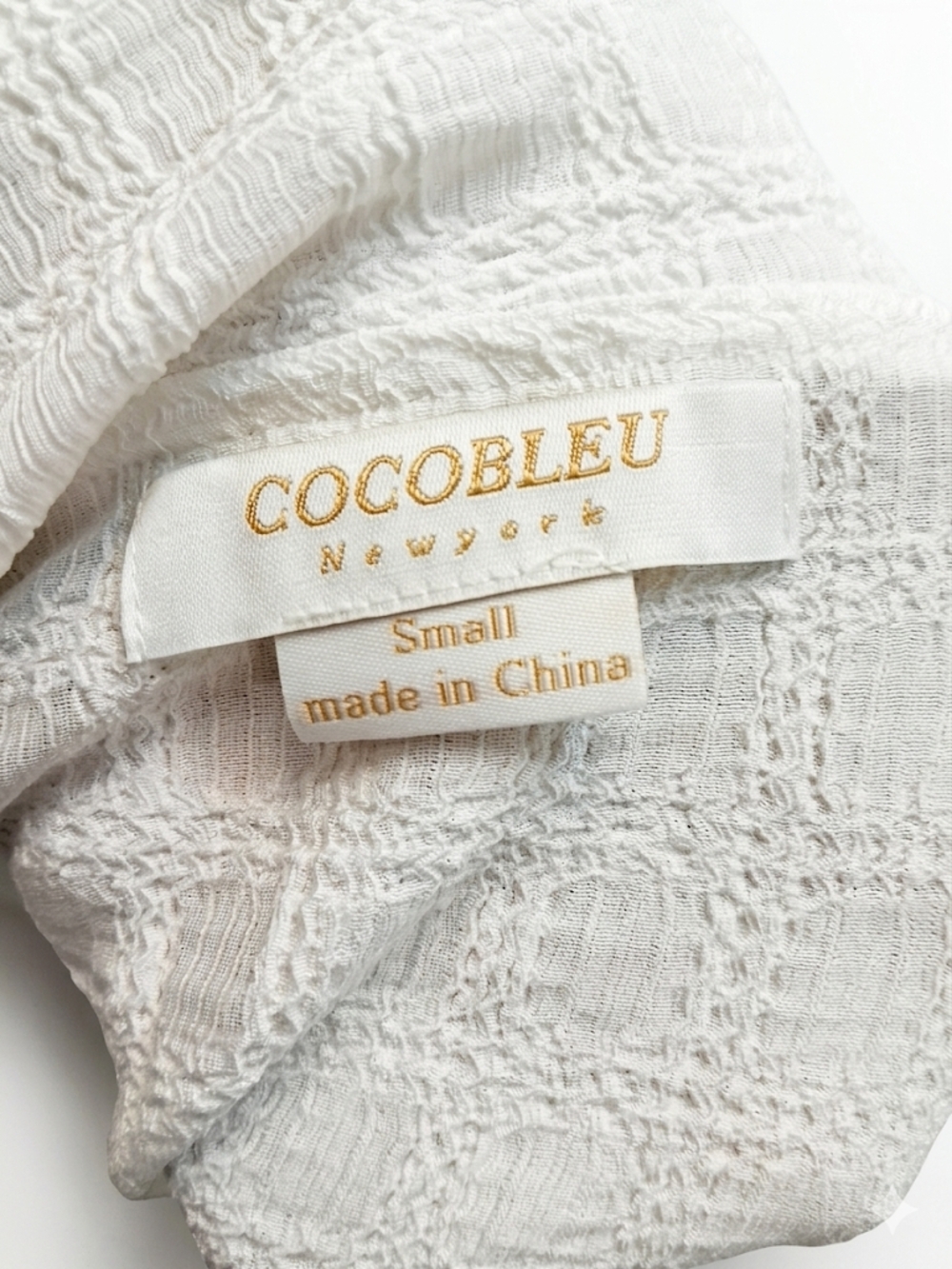 Cocoblue New Women's White Ruffled Collar Button-Front Top - Picture 3 of 15